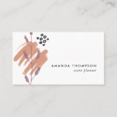 Trendy Geometric Brush Strokes Collage Business Ca Visitenkarte (Vorderseite)