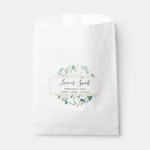 Trendy Geometric Eukalyptus Greenery Geschenktütchen