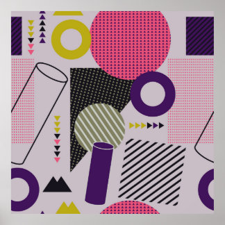 Trendy geometric flat patternpattern,style,abstrac poster