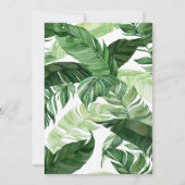 Trendy Geometric Forest Bridesmaids Luncheon Einladung (Rückseite)