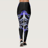 Trendy Geometric Fraktal Leggings (Rückseite)