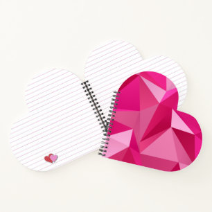 Trendy Geometric Halftone Print Spiral Notebook Notizblock
