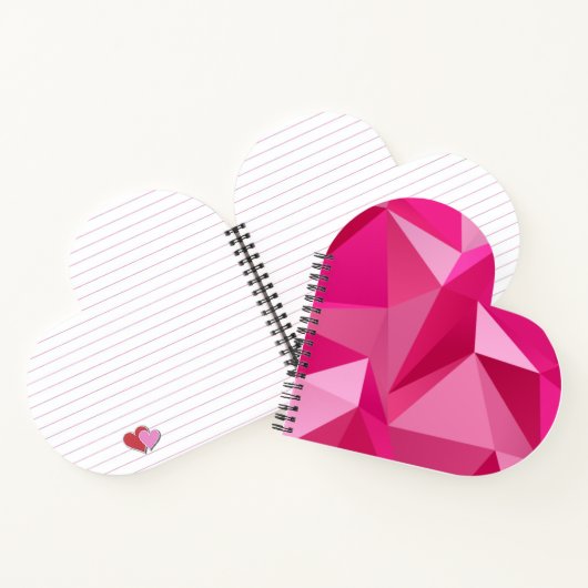 Trendy Geometric Halftone Print Spiral Notebook Notizblock (Innenseite)