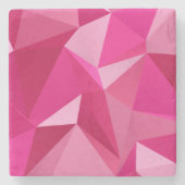 Trendy Geometric Halftone Print Stone Untersetzer (Vorderseite)