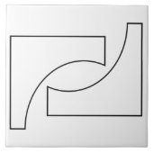 Trendy Geometric Muster Fliese (Vorderseite)