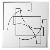 Trendy Geometric Muster Fliese (Vorderseite)