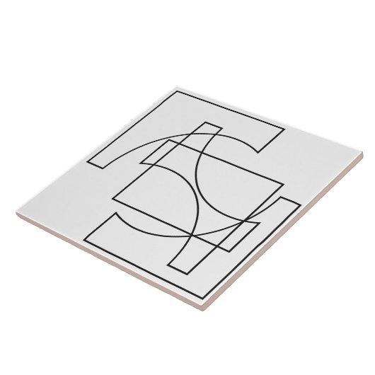 Trendy Geometric Muster Fliese (Seite)