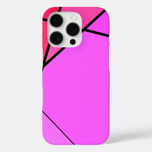 Trendy Geometric Muster in Rosa und Rot Case-Mate iPhone Hülle (Rückseite)