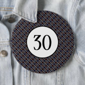 Trendy Geometric Pattern, Modern Birthday Party Button (Beispiel)