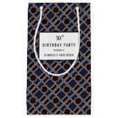 Trendy Geometric Pattern, Modern Birthday Party Kleine Geschenktüte (Vorderseite)