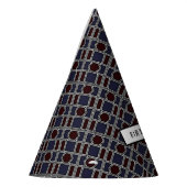 Trendy Geometric Pattern, Modern Birthday Party Partyhütchen (Links)