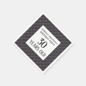 Trendy Geometric Pattern, Modern Birthday Party Serviette (Ecke)