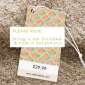 Trendy Geometric Price Tag Begleitkarte