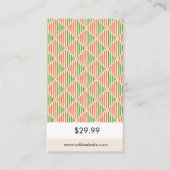 Trendy Geometric Price Tag Begleitkarte (Vorderseite)