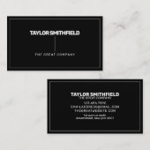 Trendy Geometric Simple Corporate Business Card Visitenkarte (Vorne/Hinten)