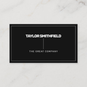 Trendy Geometric Simple Corporate Business Card Visitenkarte