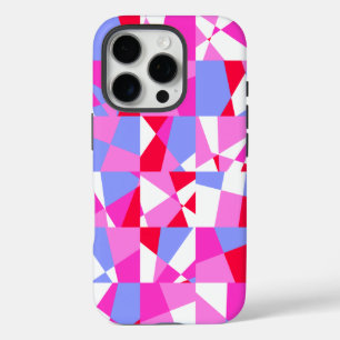 Trendy Geometric Square Pattern iPhone 16 Pro Hülle