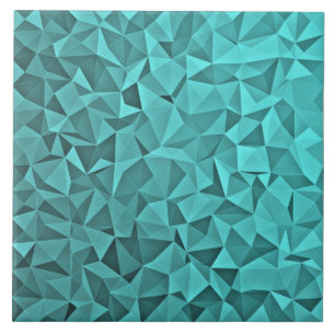 Trendy Geometric Triangle Mosaik Türkis Tile Fliese
