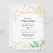 Trendy Geometric Virtual Baby oder Brautparty Einladung (Vorderseite)