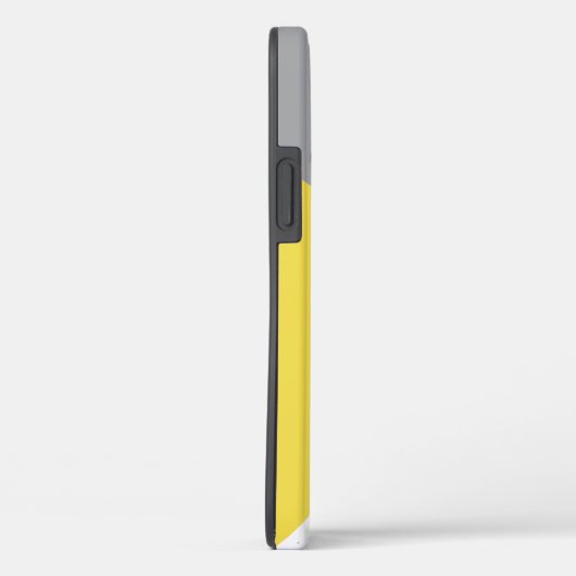 Trendy Geometric Yellow Terrazzo Monogram Case-Mate iPhone Hülle (Rückseite / Rechts)