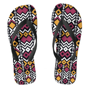 Trendy geometrisch farbige Blöcke Badesandalen