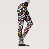 Trendy geometrisch farbige Blöcke Leggings (Rechts)