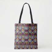 Trendy geometrisch farbige Blöcke Tasche (Vorderseite)