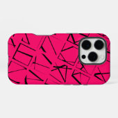 Trendy geometrisches Muster iPhone Hülle (Rückseite (Horizontal))