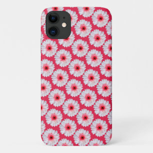 Trendy Gerbera Daisy Pattern on Pink Case-Mate iPhone Hülle
