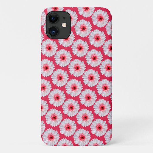 Trendy Gerbera Daisy Pattern on Pink Case-Mate iPhone Hülle (Rückseite)
