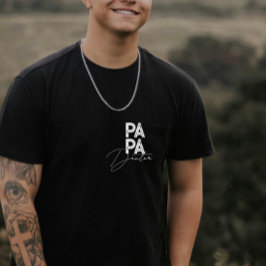 Trendy Geschenk für Vater Personalisiert Name Einz T-Shirt