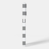 Trendy gestreiftes Muster mit Namen - Holzkohle Gr Case-Mate iPhone Hülle (Rückseite / Rechts)