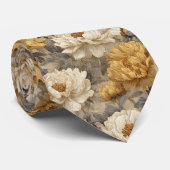 Trendy Gift For Boyfriend Peonies Krawatte (Gerollt)