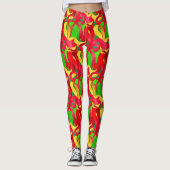 Trendy Gift Wrap Abstrakte Urlaubssaison Leggings (Vorderseite)