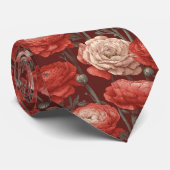 Trendy Gifts For Father Ranunculus Floral Krawatte (Gerollt)