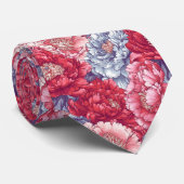 Trendy Gifts For Guys Peonies Floral Krawatte (Gerollt)