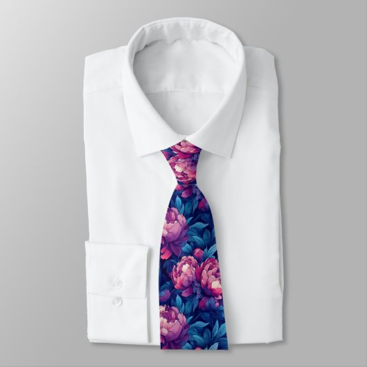 Trendy Gifts For Him Peonies Flower Krawatte (Gebunden)