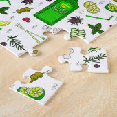 Trendy Gin Drinker Cocktailbrille und Junior Puzzle (Seite)