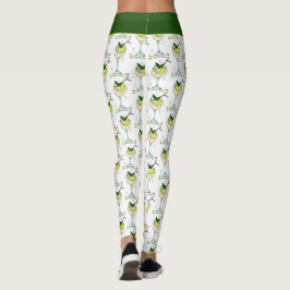 Trendy Gin Lover Cocktail Glass Stilvoll Weiß Leggings