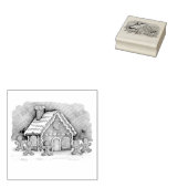 Trendy Gingerbread Man House Weihnachten Gummistempel (Stempel)