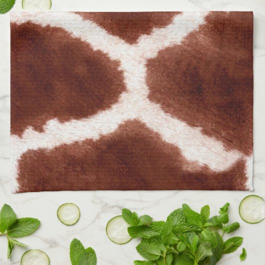 Trendy Giraffe Pattern Handtuch (Gefaltet)