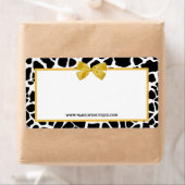 Trendy Giraffe Print Yellow Bow Fashion Boutique (Insitu)