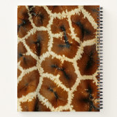Trendy Giraffe Skin Brown, benutzerdefinierbarer N Notizblock (Rückseite)