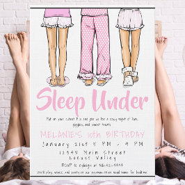 Trendy Girls Tween Pajama Sleep Under | PJ Party Einladung