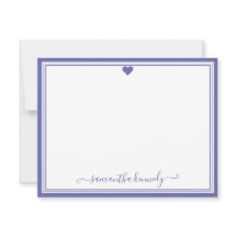 Trendy Girly Chic Periwinkle Individuelle Name