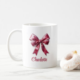 Trendy Girly Coquette Pink Bow Tasse