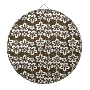 Trendy Girly Floral Pattern Dartscheibe