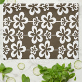 Trendy Girly Floral Pattern Geschirrtuch (Gefaltet)