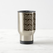 Trendy Girly Floral Pattern Reisebecher (Mittel)