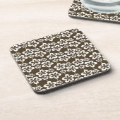 Trendy Girly Floral Pattern Untersetzer (Linke Seite)